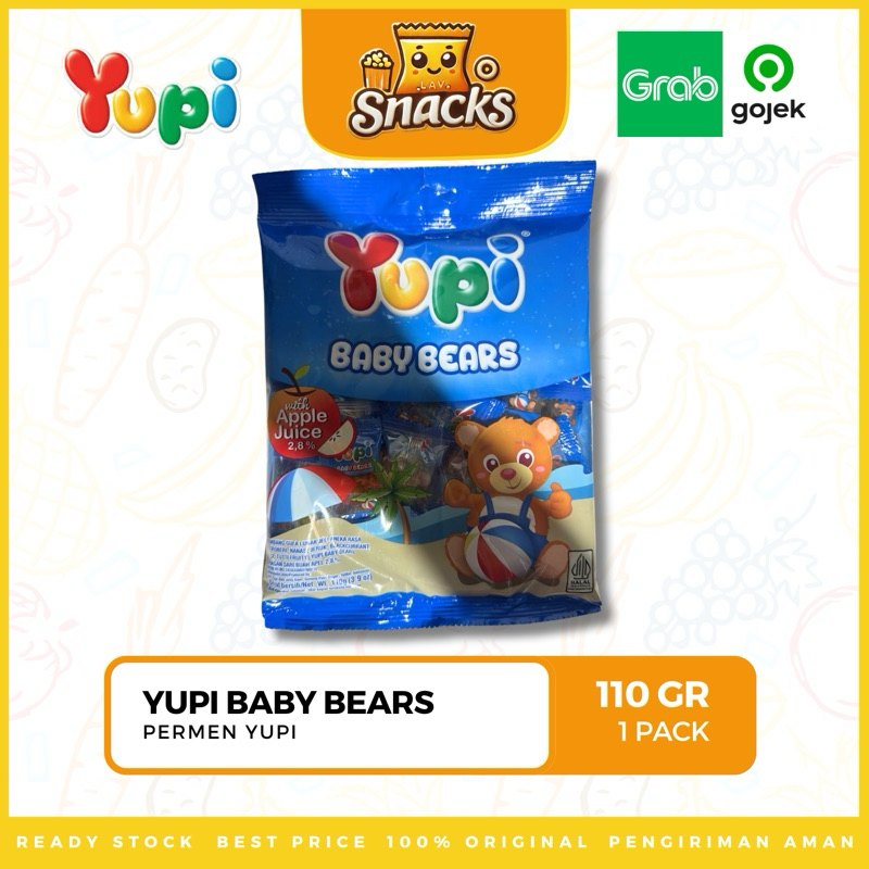 

Lav.Snacks︱Permen Yupi Baby Bears 110GR - 1 PACK