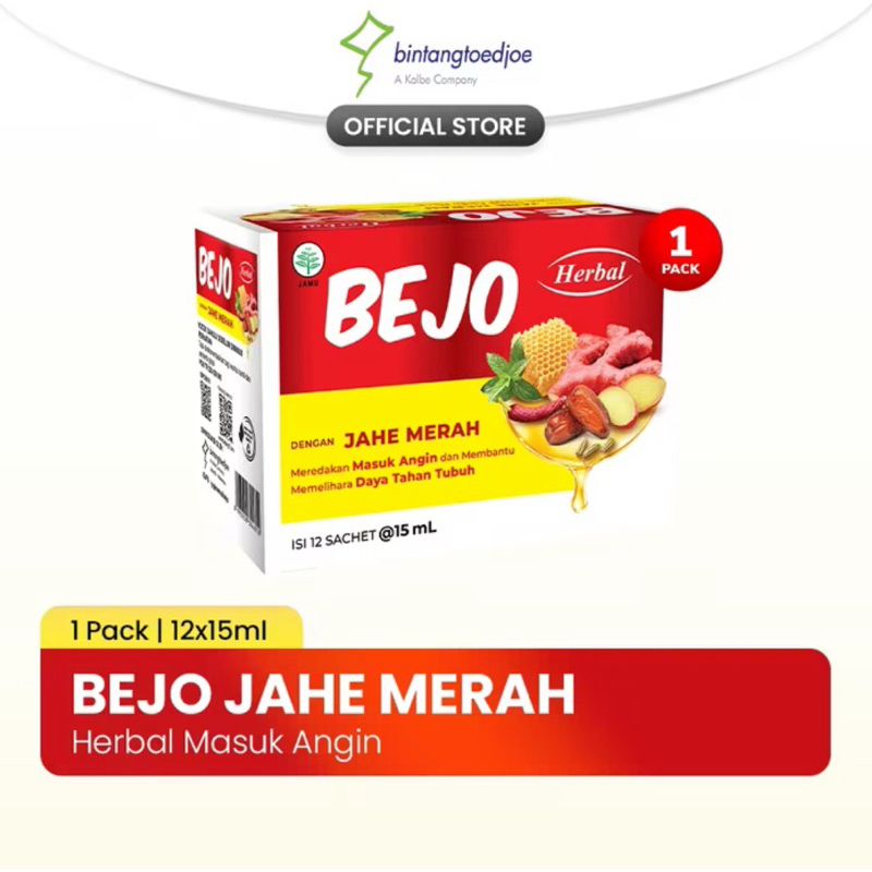 

Bejo Jahe Merah Sachet 1 Pack (12 Sachet)