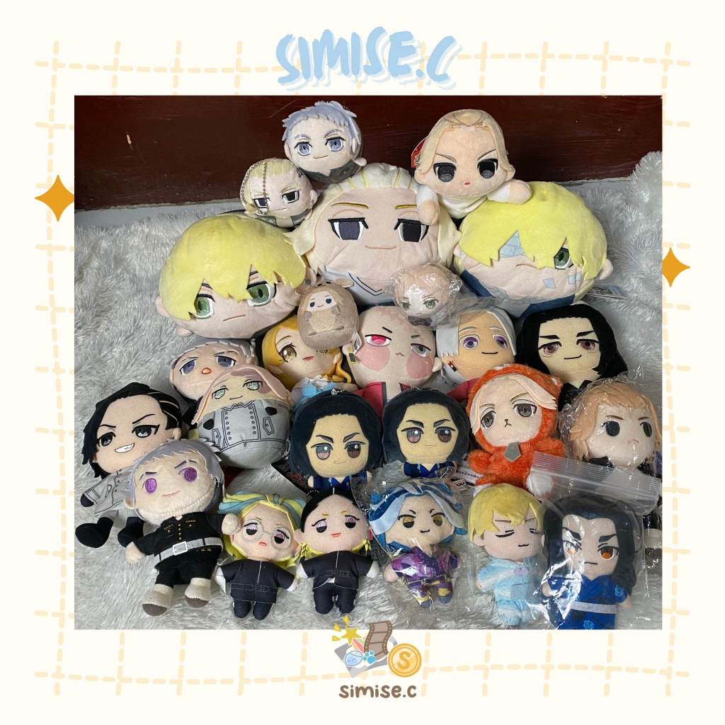 Tokyo Revengers Plush/ Boneka Keychain Tokrev - Chopinui, Withcat, Tomonui, Mini Taito, Nuigurumi