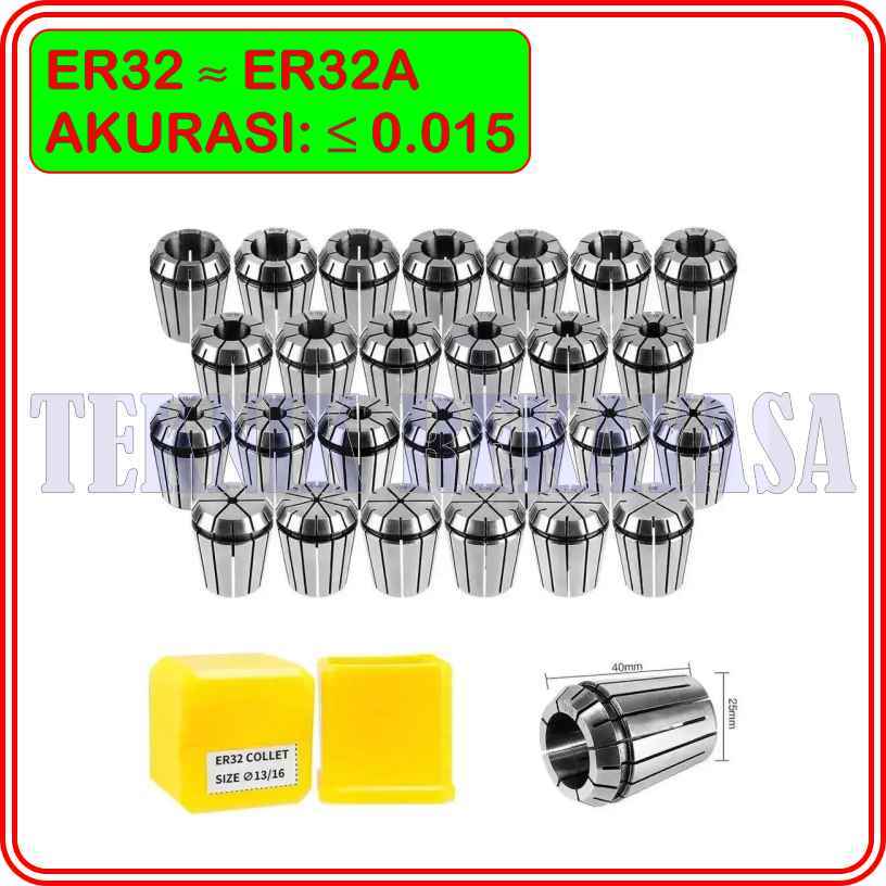 COLLET CHUCK ER32 / ER 32 / ER 32A / ER32A SPRING COLLET / COLLET CHUCK / CHUCK COLLET
