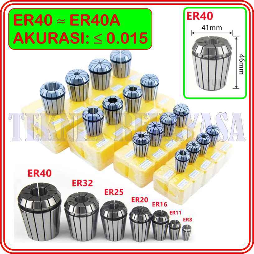 CHUCK COLLET ER40A / ER 40A / ER 40 / ER40 SPRING COLLET / COLLET CHUCK / CHUCK COLLET