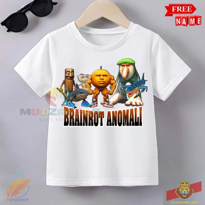 BAJU KAOS ANAK ANOMALI BRAINROT FAMILY KARAKTER BAJU ANAK BRAINROT FAMILY ANOMALI