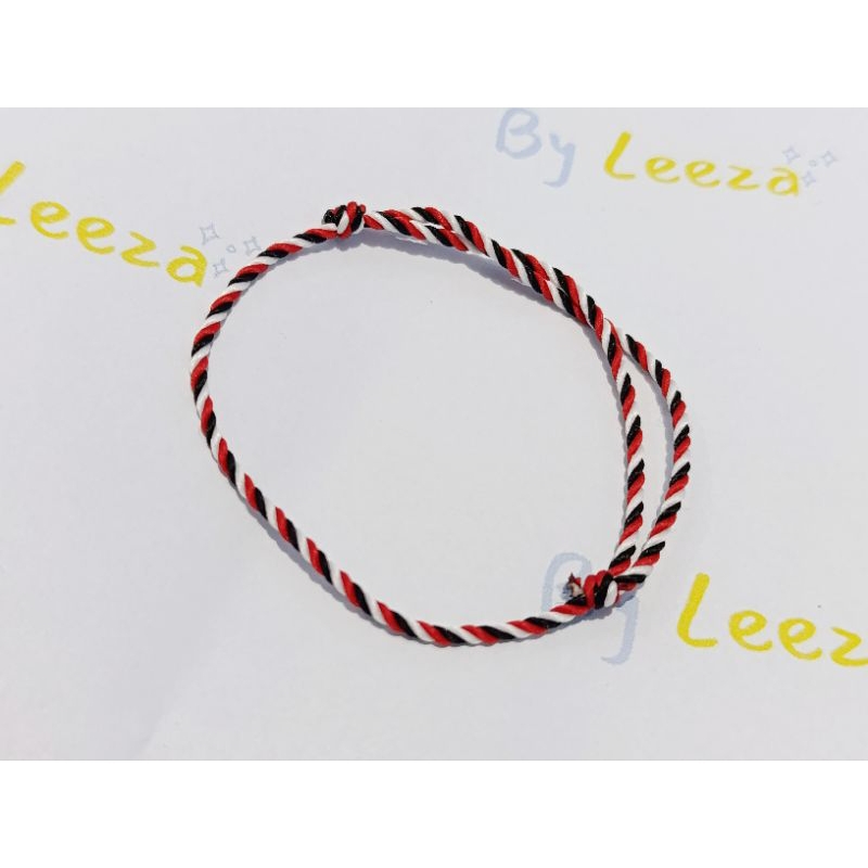 Gelang tridatu fashion- gelang merah putih hitam- unisex