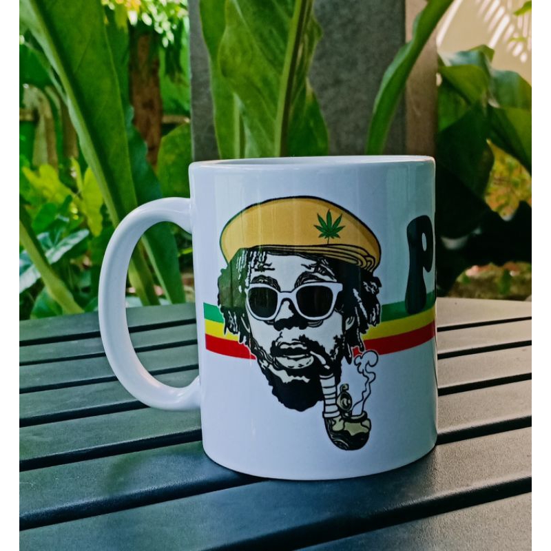 DJATIESHOP mug Peter Tosh gelas rasta tempat minum reggae aksesoris rege jamaika