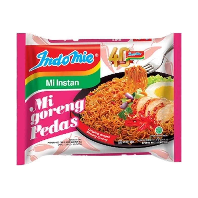 

Indomie Instan Mie Goreng Pedas 79gr