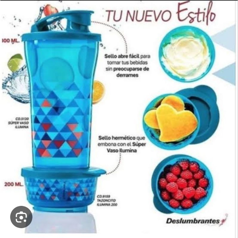 Super vaso ilumina set tupperware / vaso ilumina / paket tumbler dan bowl tupperware