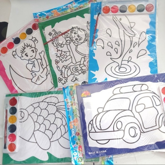 

MEWARNAI AJAIB DG JUMBO (ISI 2 + KUAS) - MAINAN EDUKASI ANAK MELUKIS CAT AIR / BUKU MEWARNAI AJAIB+KUAS