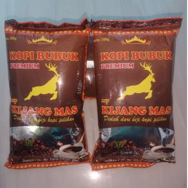 

kopi bubuk cap KIJANG MAS PREMIUM robusta lampung 200g