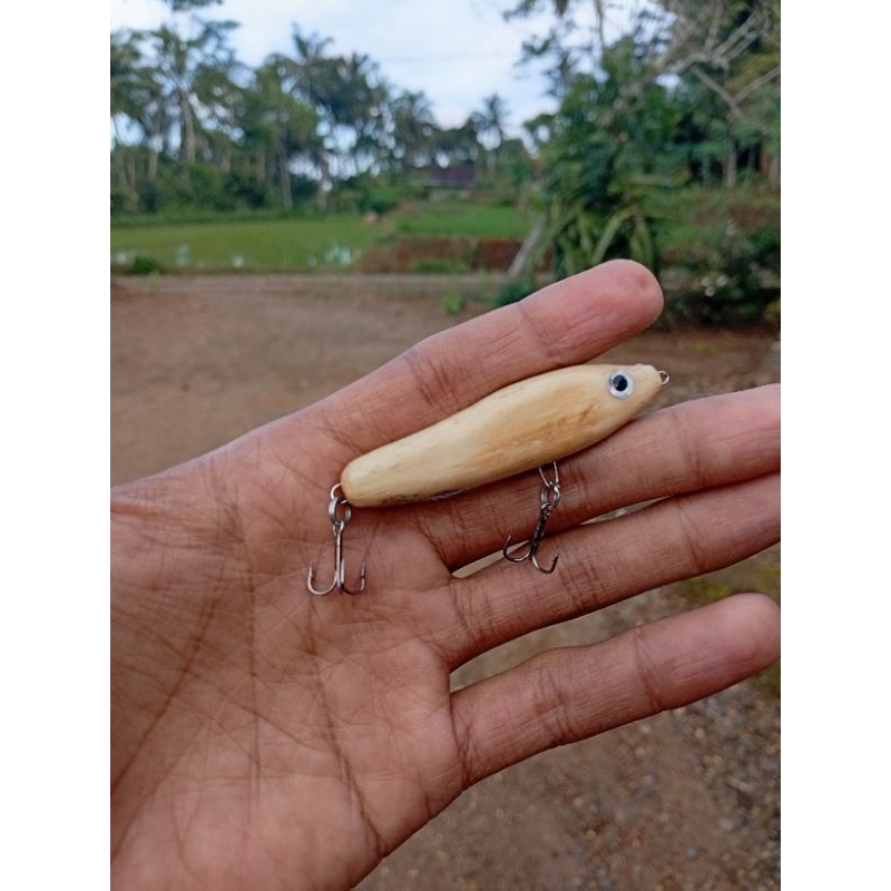 LURE WTD KAYU 6CM HANDMADE