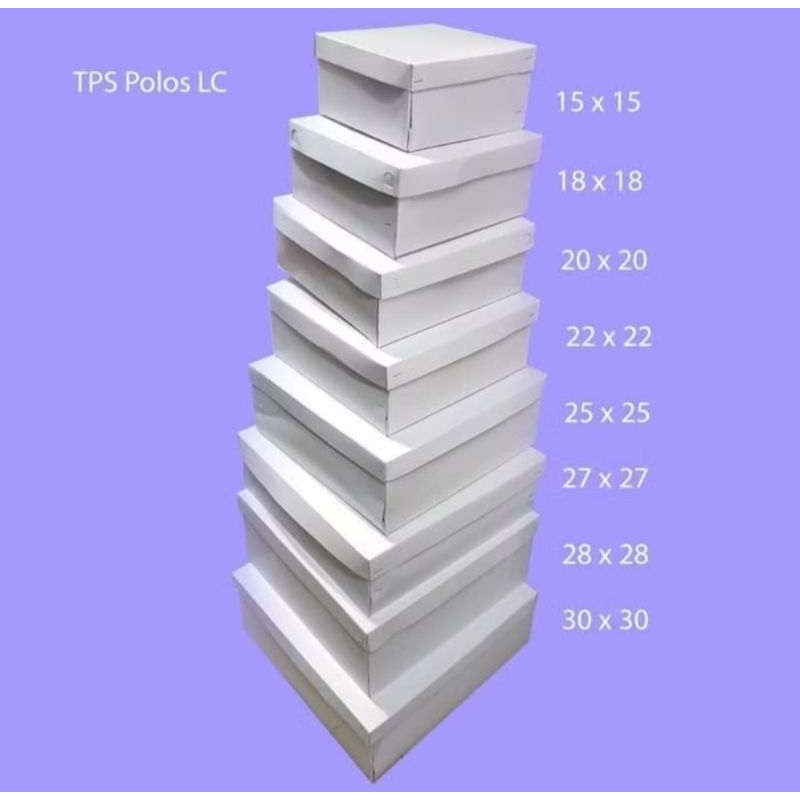 

Dus Kue Putih Polos/Kotak Nasi/Dus Cake