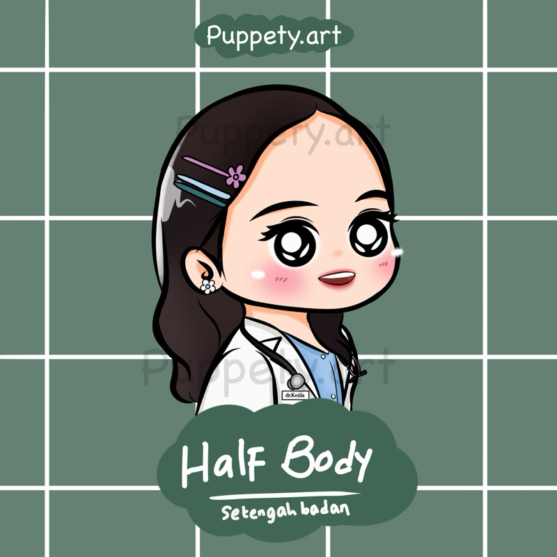 (OPEN) ilustrasi chibi Puppety.art