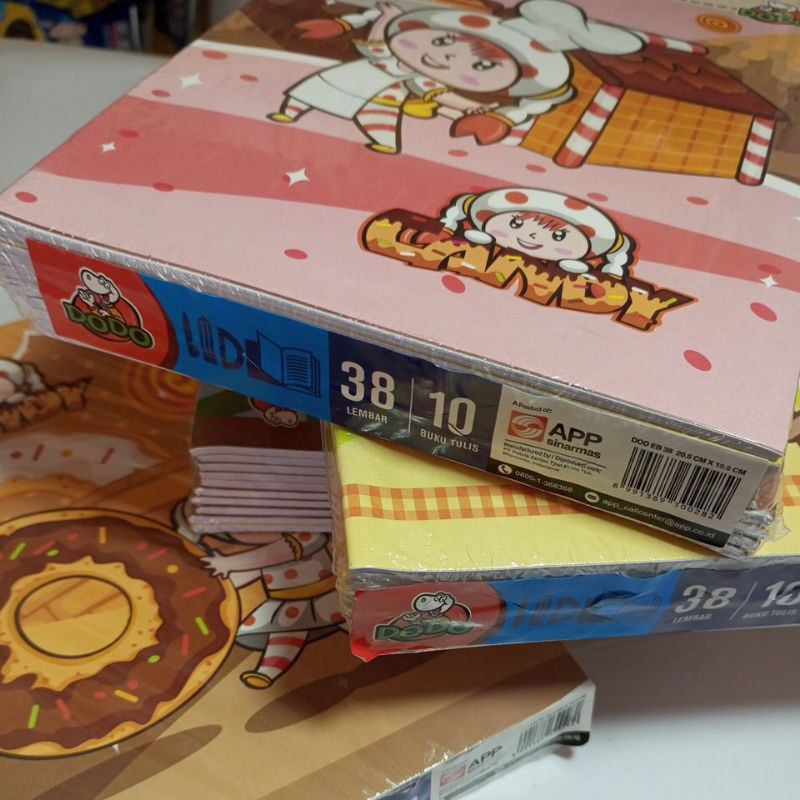 

Buku Tulis / Pack ( 38 lembar, isi 10 Buku ) Dodo