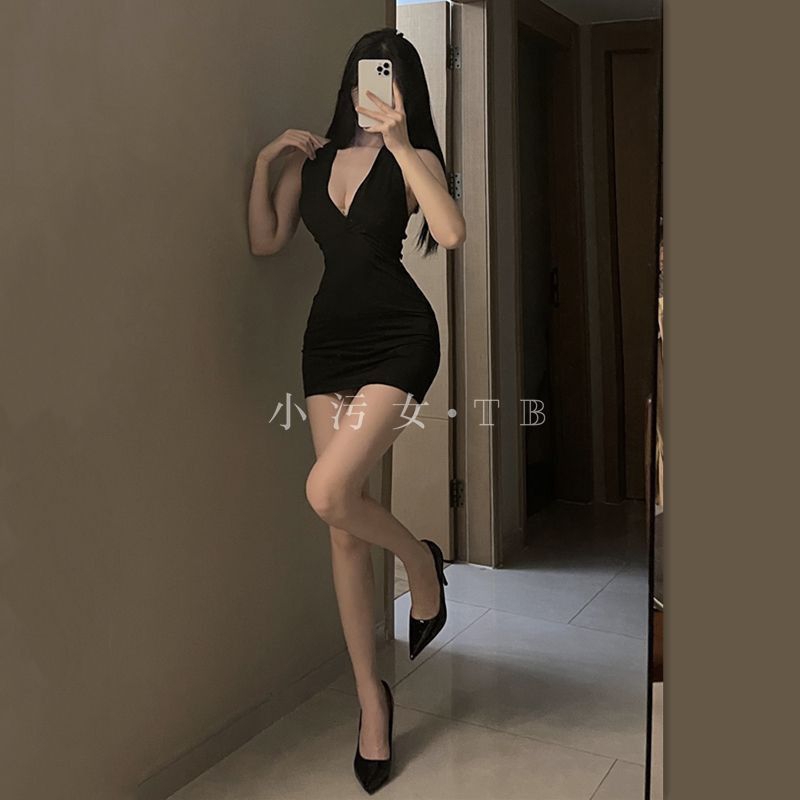 MINI DRESS TALI SILANG BELAKANG WANITA KOREAN K: 237175