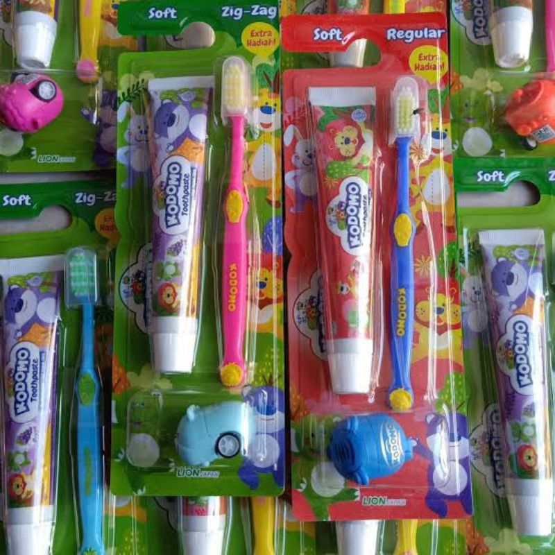 Kodomo Paket Sikat Gigi Plus Odol (Free Mainan)