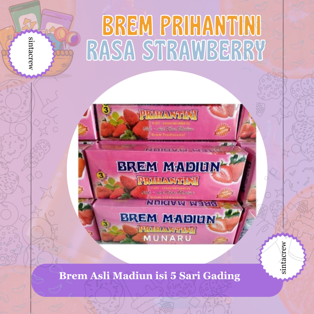 

Brem Khas Madiun Rasa Strawberry