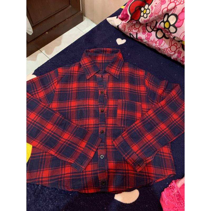 flannel semi crop