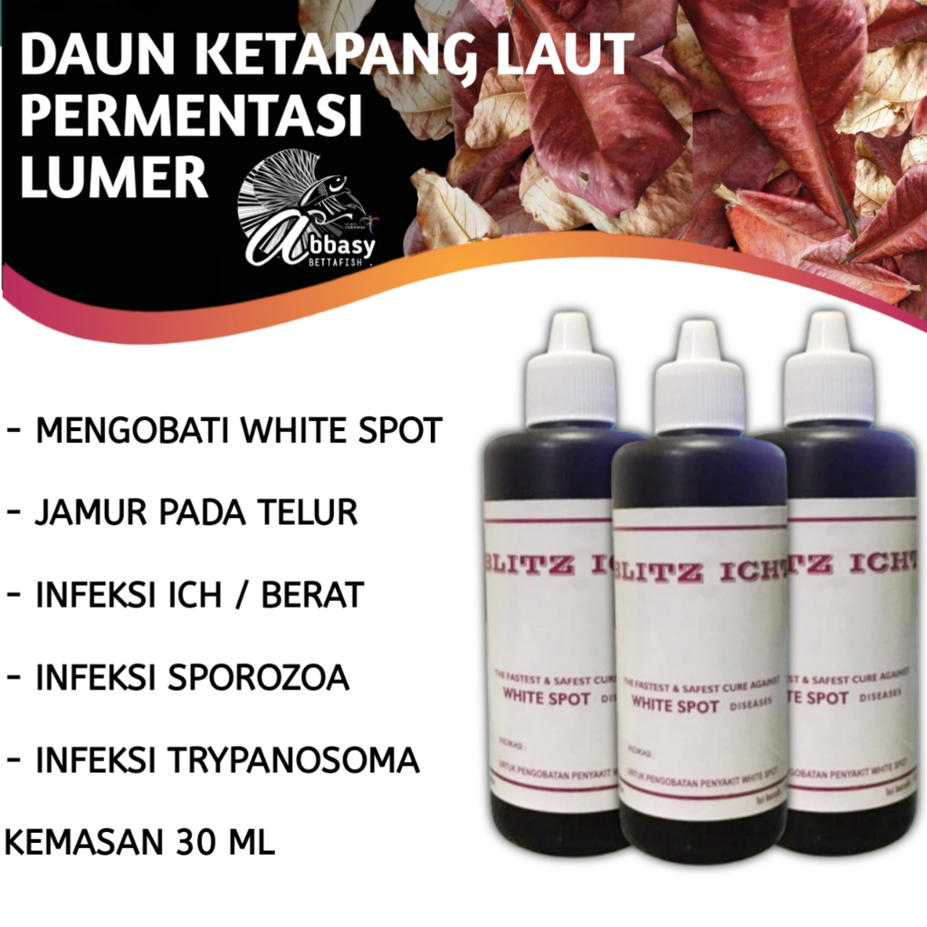 : Blitz Icht Obat Biru Premium Ikan Hias Cupang 100ml Mengobati White Spot Jamur Anti Stress Aquariu