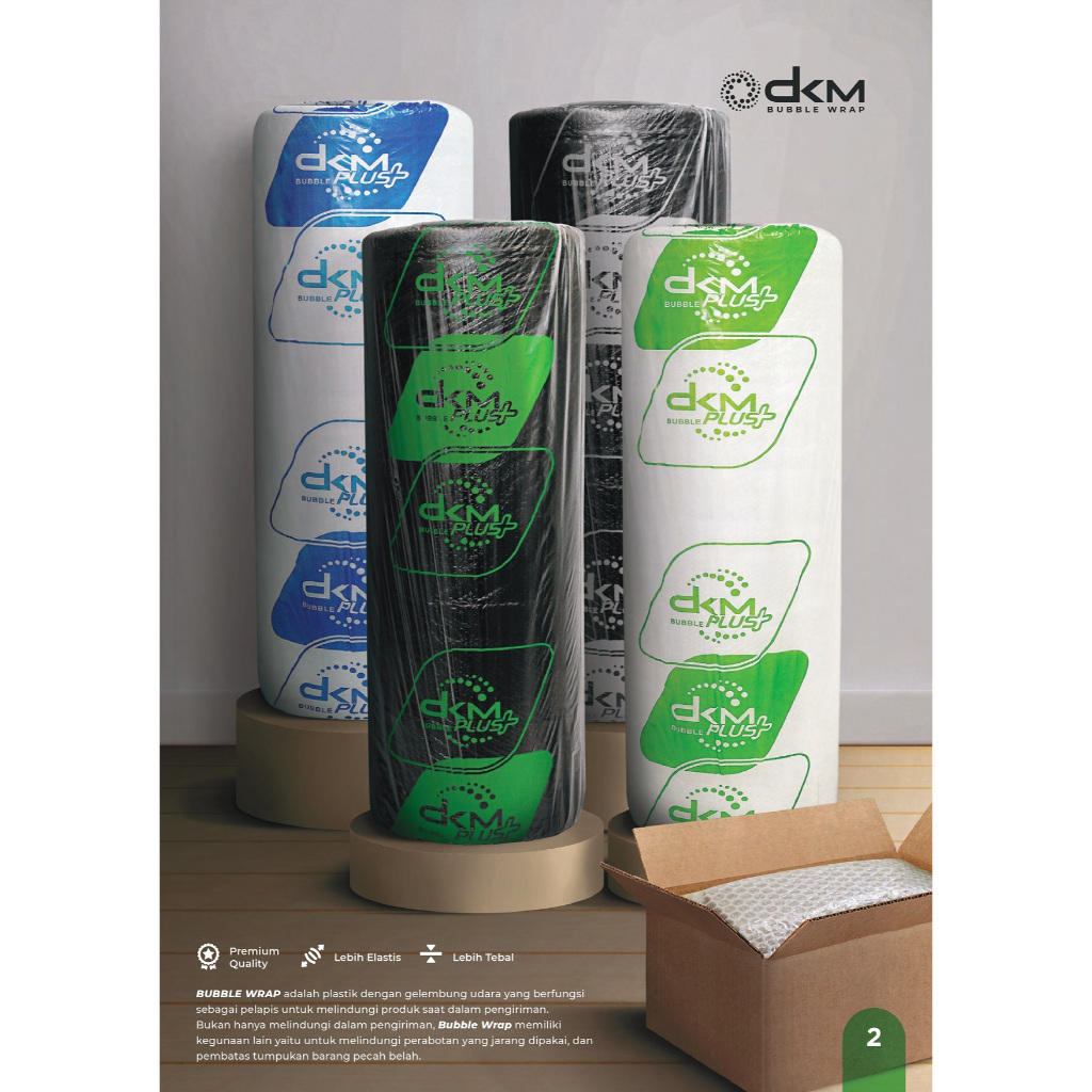 

Pembungkus Plastik Bubble / Bubble Wrap Bening Hitam DKM / Babel Wrap 125CM x 50M / Dkm Packing