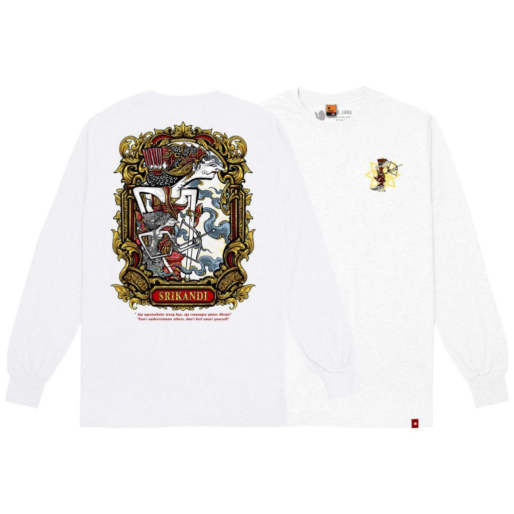 BIJAK JAWA Kaos Wayang Srikandi Lengan Panjang