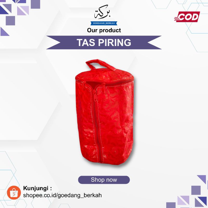 Bisa Cod /Tas penyimpanan piring Diameter 22 cm muat 3 lusin/ bahan tebal, lapis busa anti air