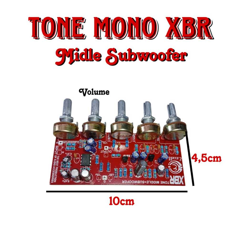 TONE CONTROL XBR MIDDLE + SUBWOOFER MONO