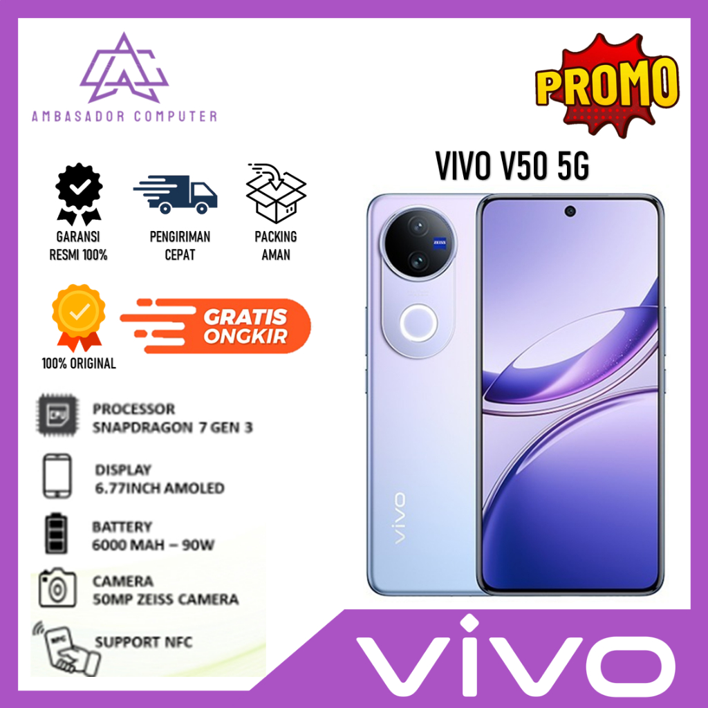 Vivo V50 5G ram 12gb storage 256gb/512gb