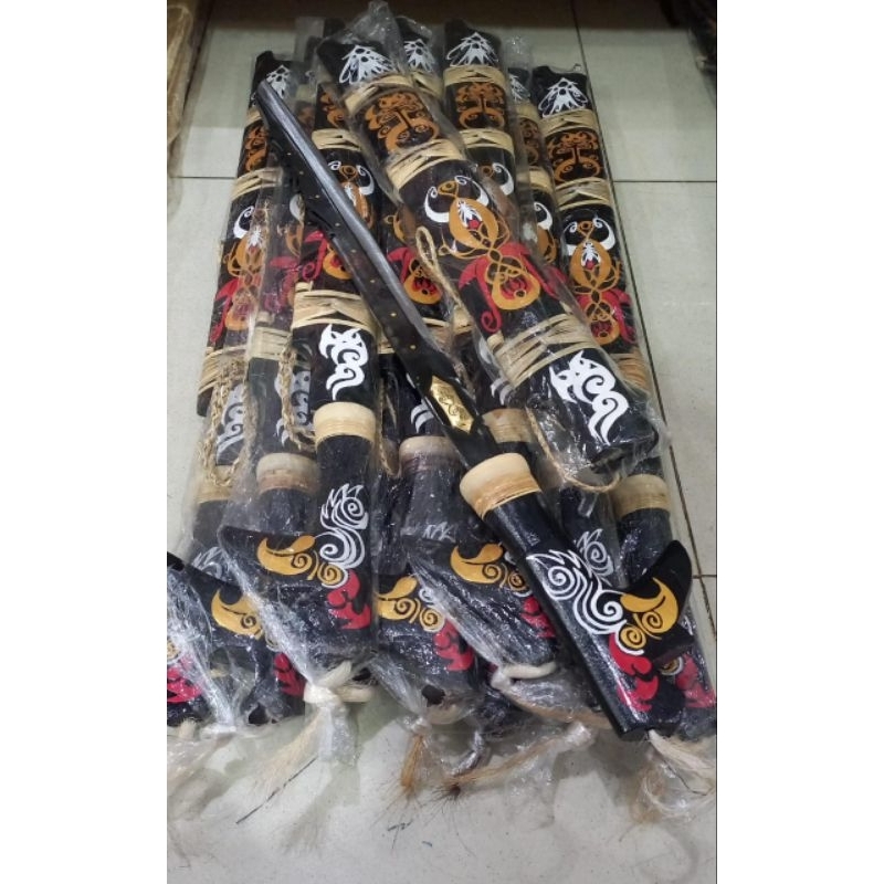 Mandau 60cm | Mandau Kuningan | Mandau Ukir Kuningan | Mandau Fiber | Mandau