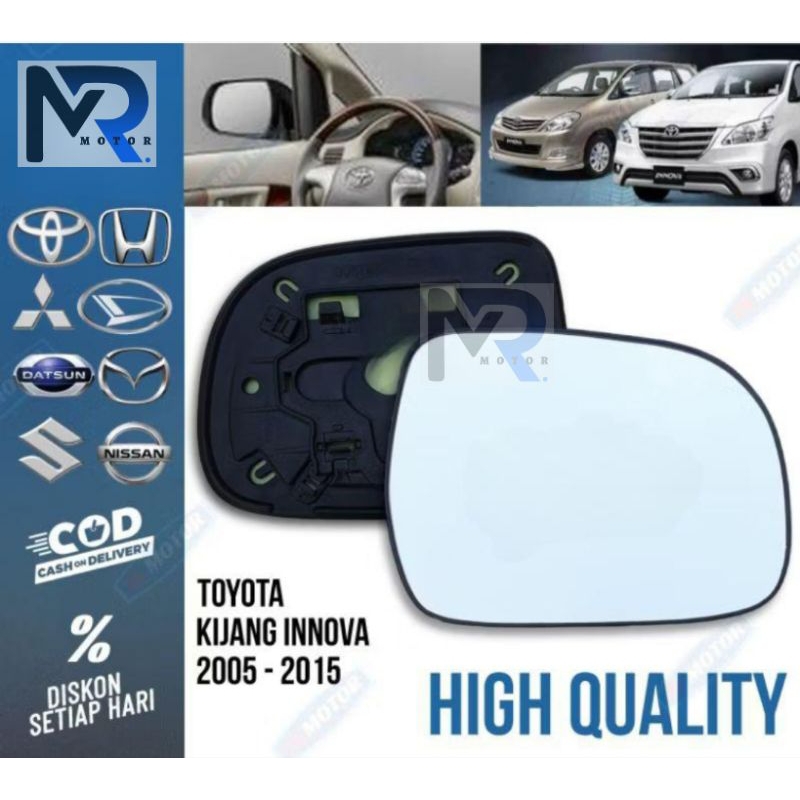 kaca spion Innova / hilux 2005 2006 2007 2008 2009 2010 2011 2012 2013 kaca sepion Inova spionToyota