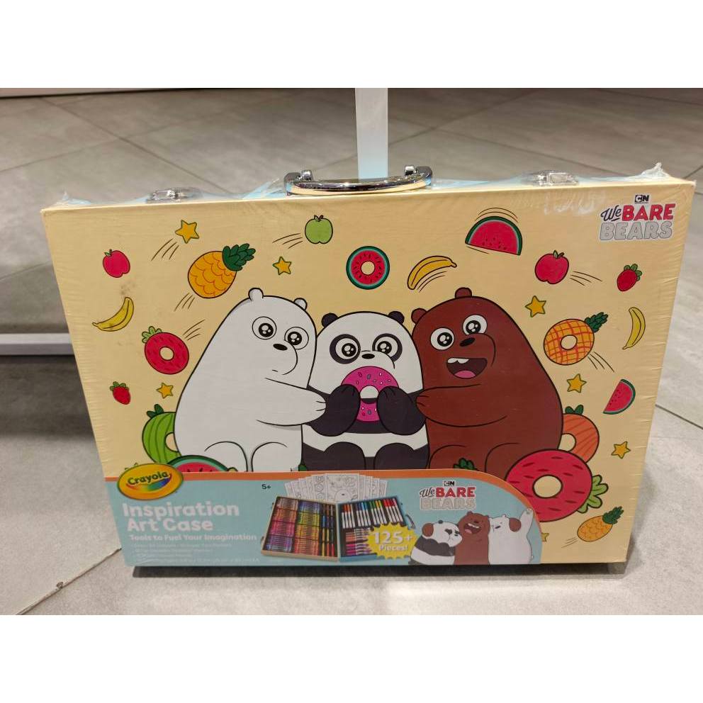 

Crayon Set 125 pcs Koper Aluminium Besi Krayon Pensil Warna 125 Pcs Box Alat Lukis Anak Koper Set