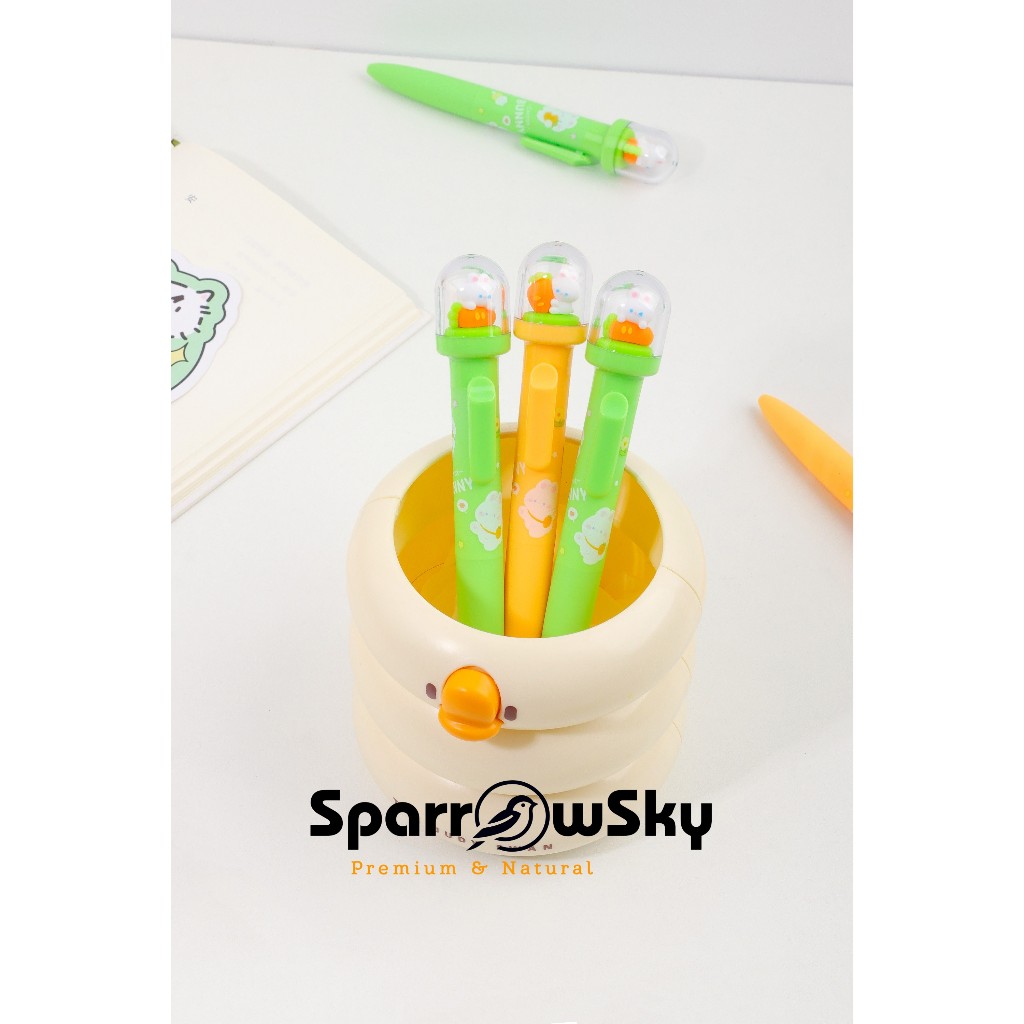 

SPARROW Pen Silikon / Silicone Pen / Pen Karakter Lucu Cantik LANDSCAPE CARROT BUNNY (8203)