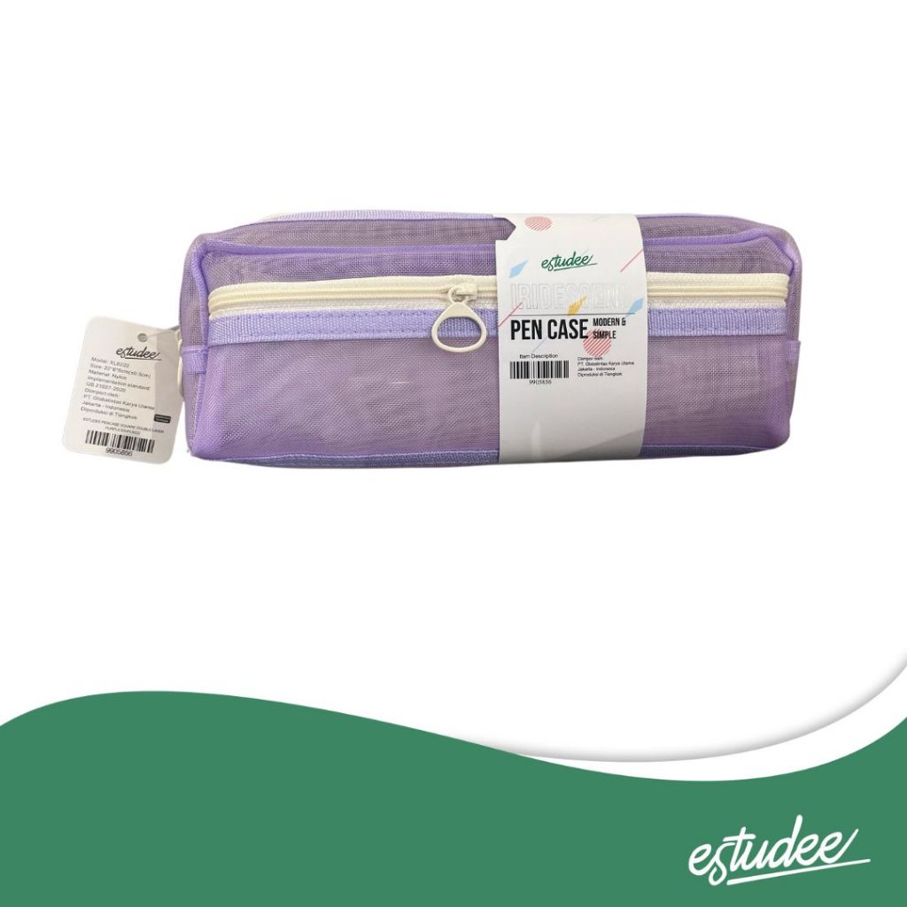 

Estudee Iridescent Pen Case Purple (Round)