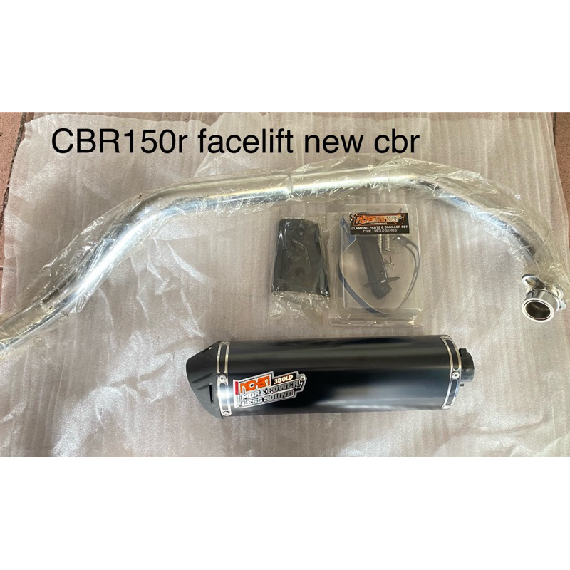 Knalpot Cbr150r new/facelift 2016-2018 NOB1 Orignal 3bold less sound