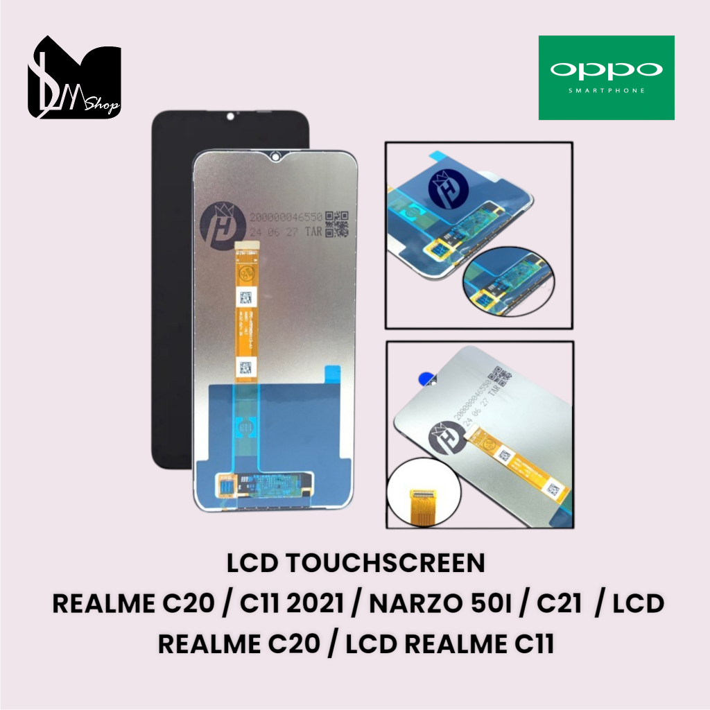 LCD TOUCHSCREEN REALME C20 | C11 2021 | NARZO 50I | C21 | LCD REALME C20 | LCD REALME C11 | ORIGINAL