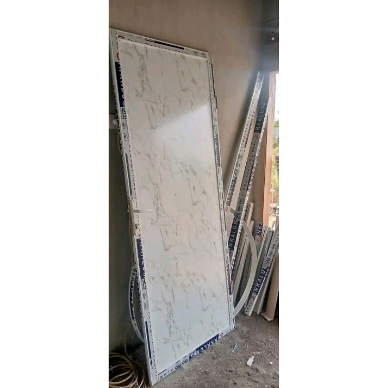 Pintu Kamar Alumunium Motif Marmer/Pintu Kamar Alumunium