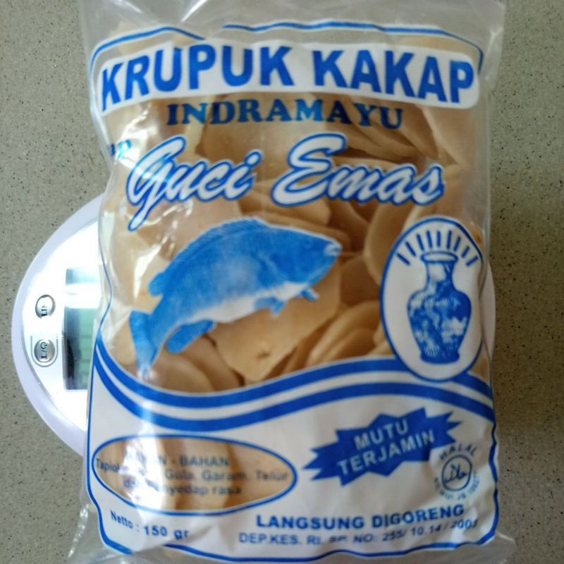 

KERUPUK KANCING KAKAP 160 GRAM GUCI MAS