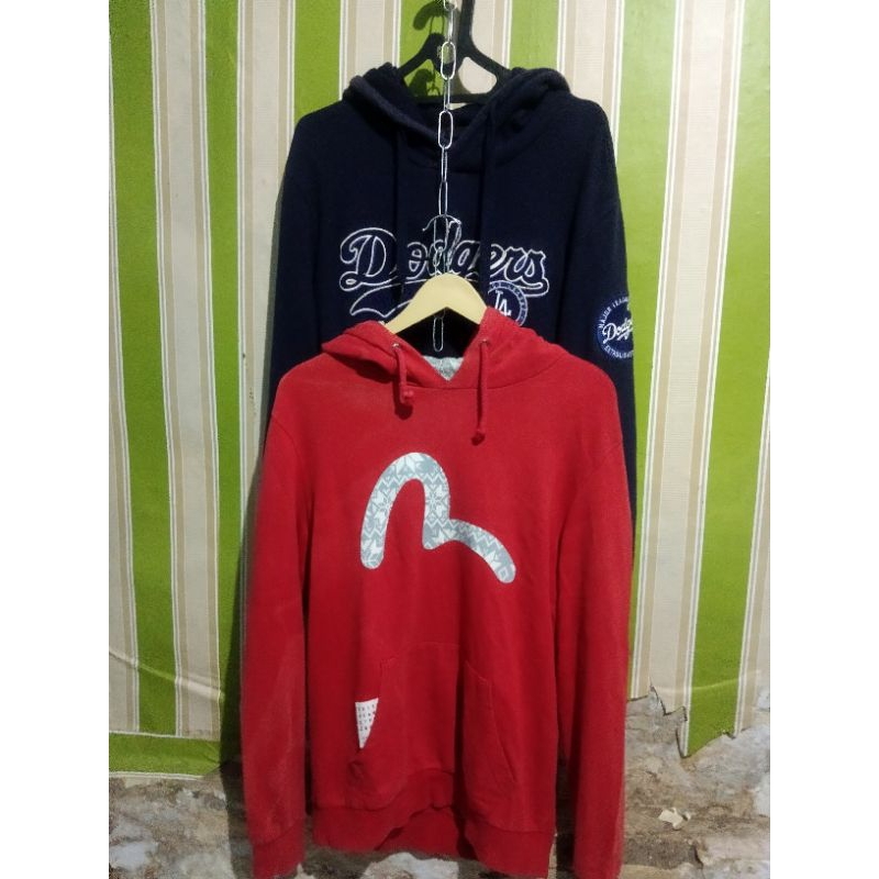 hoddie evisu + hoddie mlb