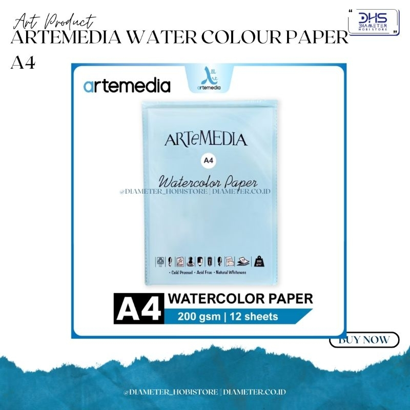 

Artemedia Watercolour paper A4 / A5 / A6