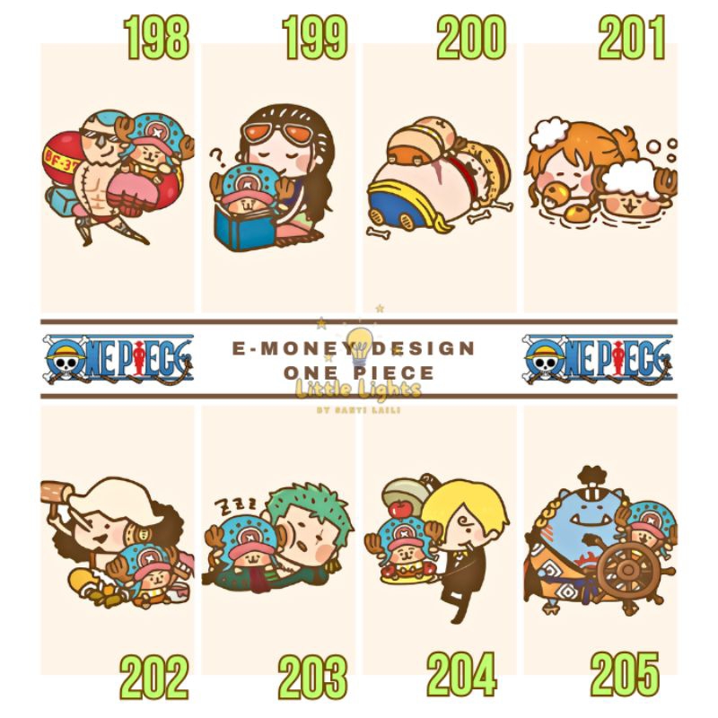 CETAK E-MONEY ONE PIECE EDITIONS