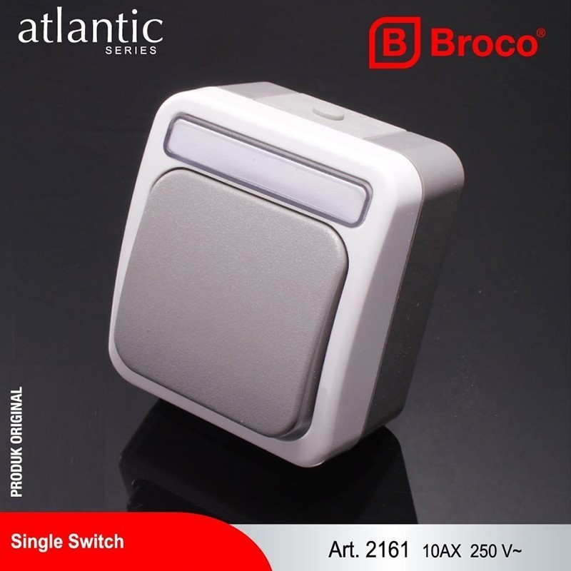 BROCO Saklar Engkel Waterproof / Single Switch Waterproof OUTDOOR ATLANTIC