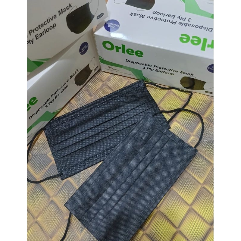MASKER EARLOOP HITAM 3PLY CANTOL TELINGA Box isi 50pcs PREMIUM DISPOSSABLE