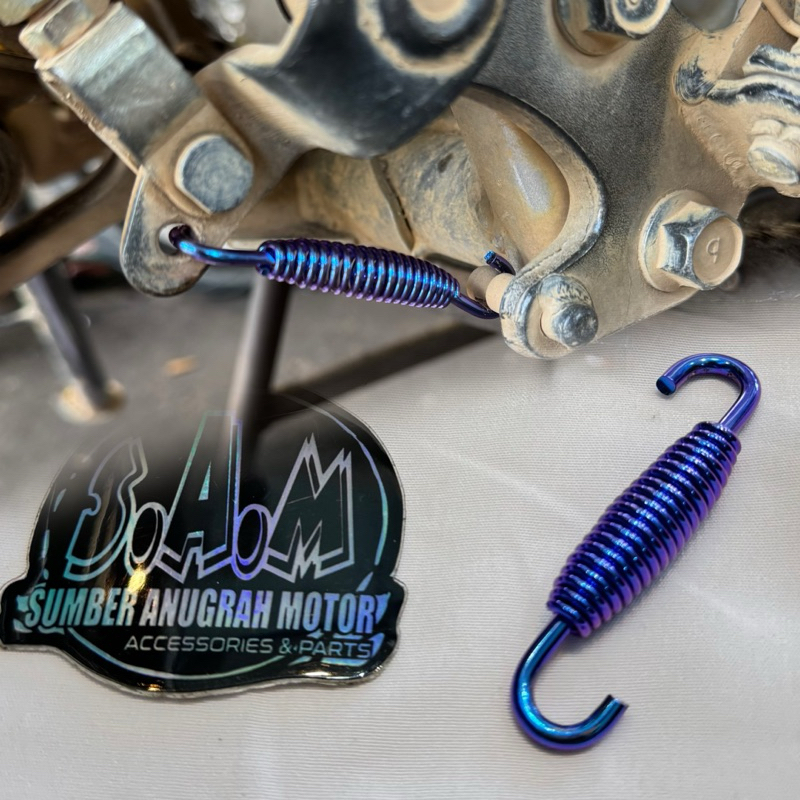 TITANIUM PER PEDAL REM WR CRF KLX DTRACKER DT WR155 CRF150 / per injakan pijakan Cakram Belakang per