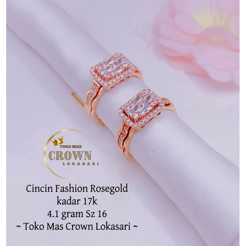 cincin fashion new arrival amero rose gold 4.1gram