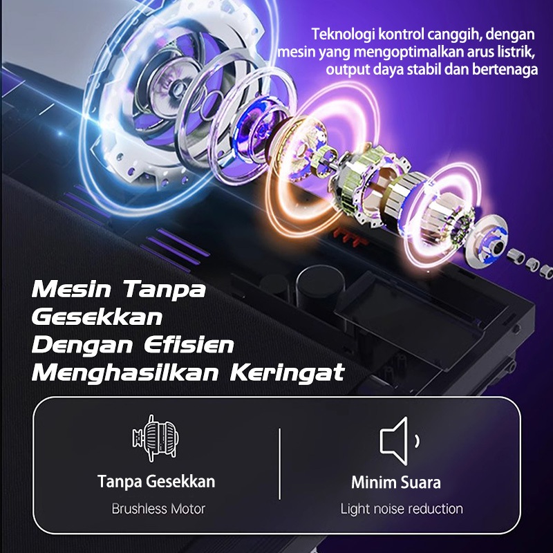 Ready Stock EBUY Treadmill dengan Kemiringan/alat treadmill/treadmill elektrik low watt/Treadmill