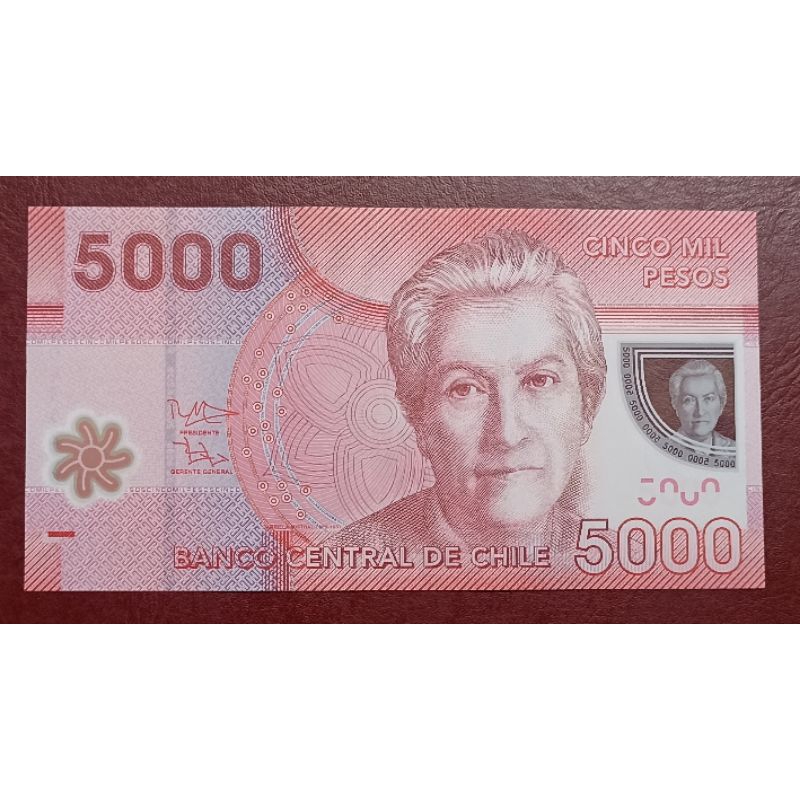 UANG POLYMER CHILE 5000 PESOS