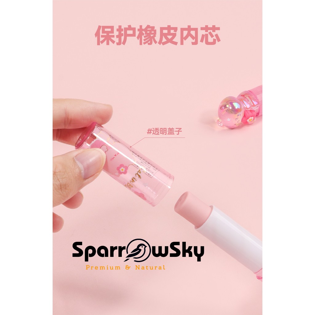 

SPARROW Penghapus / 3D Eraser / Karakter Lucu Cantik LIPSTICK ERASER - CAT IN BLOOM (8007)
