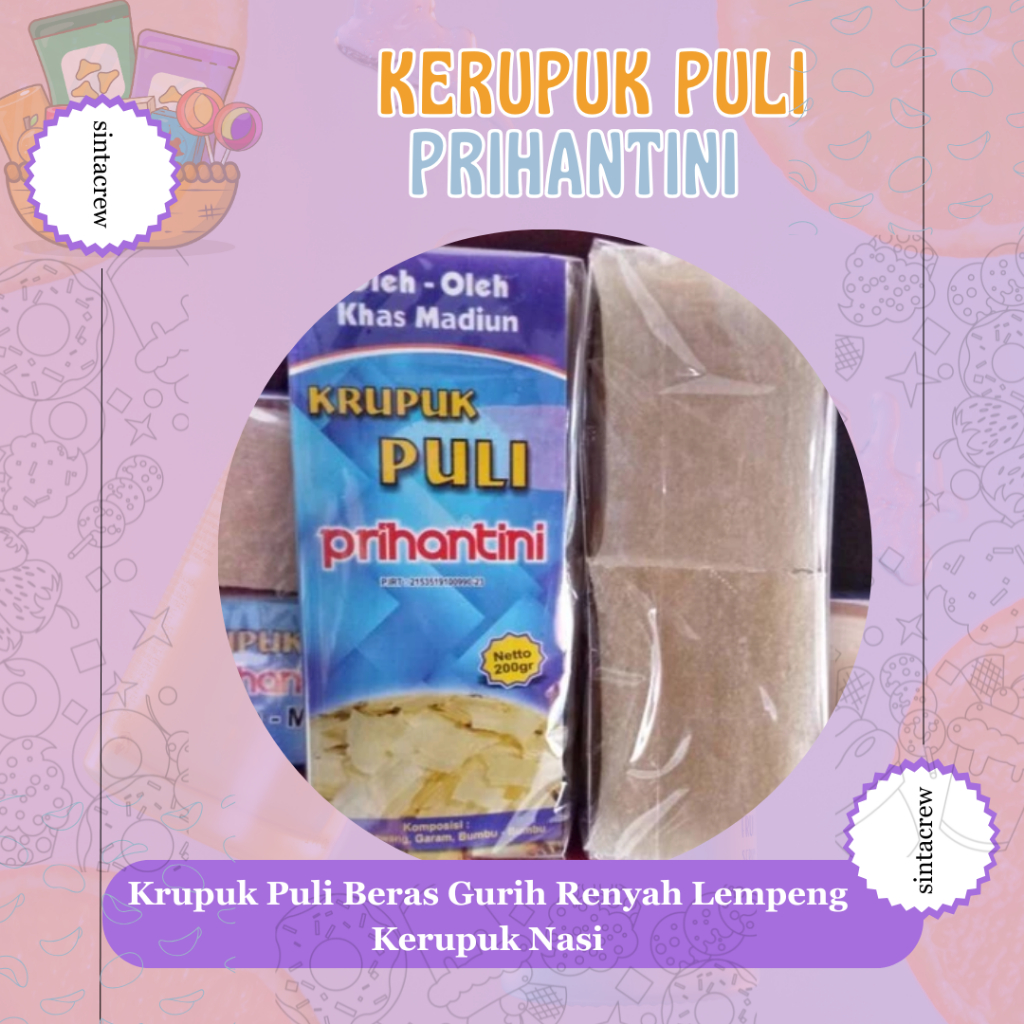

Krupuk Puli Beras Gurih Renyah Lempeng Kerupuk Nasi