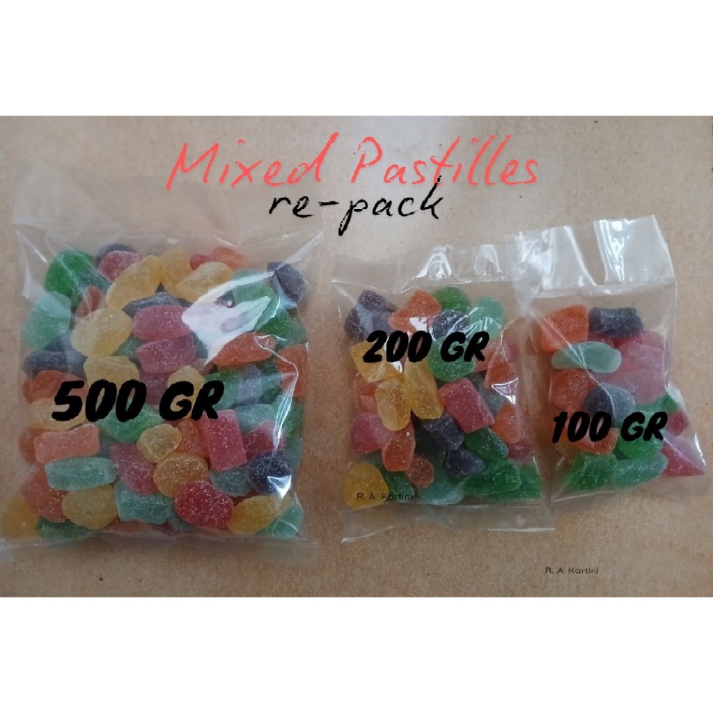 

Permen lembut gula yuppy mixed pastilles 100gr 200gr 500gr