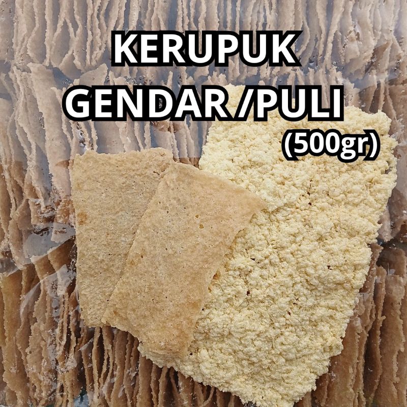 Kerupuk puli mentah / kerupuk gendar mentah