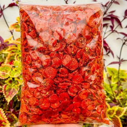 

SOSIS GORENG KRIUK 500 GR PEDAS GURIH MAMIN.ID