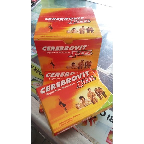 Cerebrovit X-Cel 𝟏 𝐊𝐎𝐓𝐀𝐊 𝐈𝐒𝐈 𝟏𝟎 𝐊𝐀𝐏𝐒𝐔𝐋 - Suplemen untuk Otak dan Daya Ingat